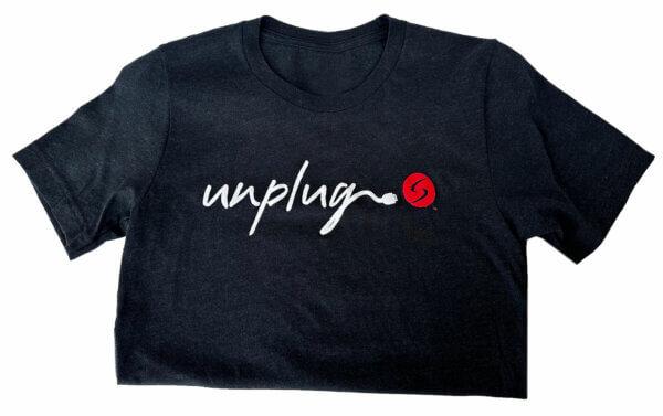 sundara-unplug-unisex-black-tee