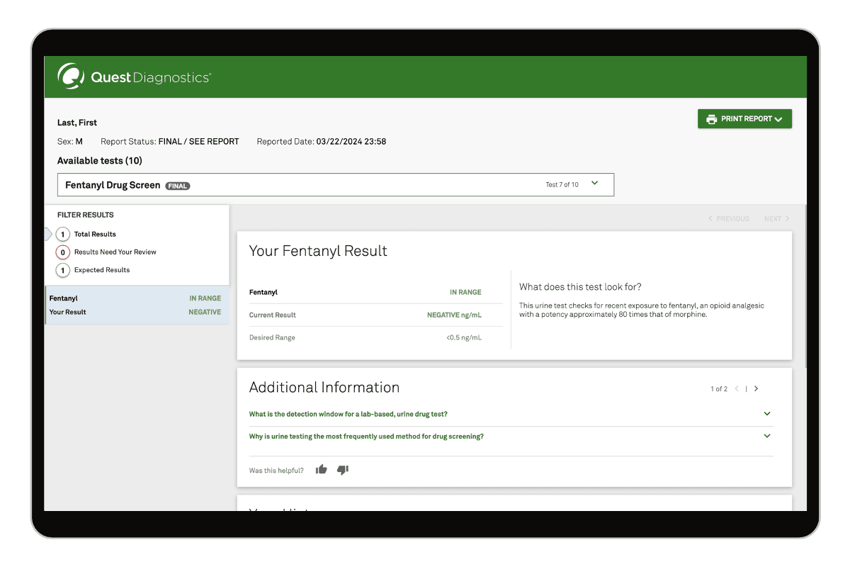 Fentanyl Drug Screen