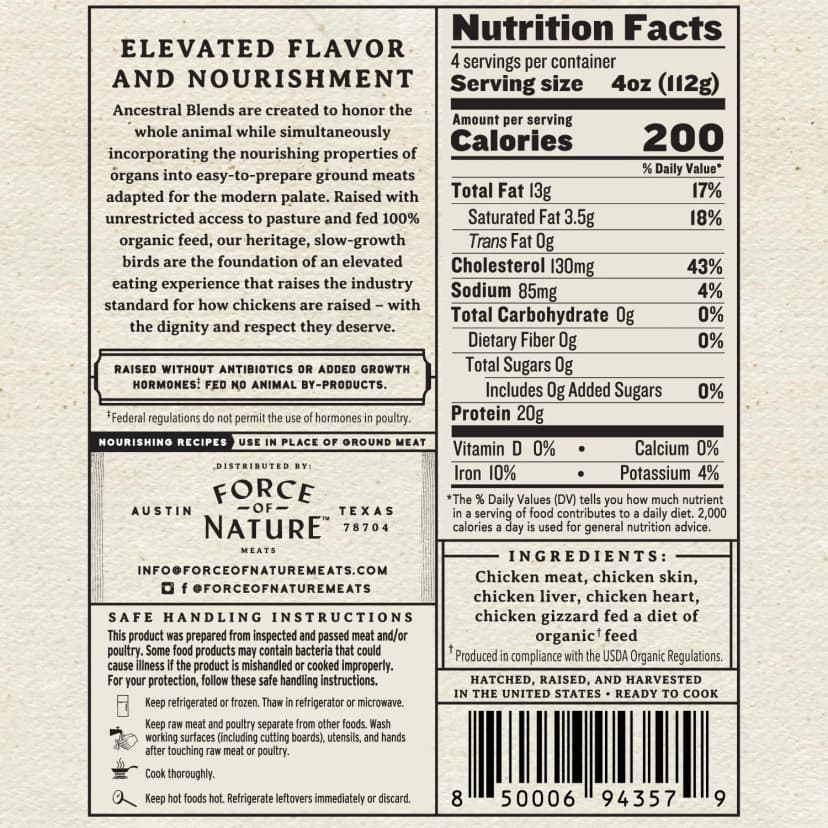 Organic-Fed Chicken Ancestral Blend